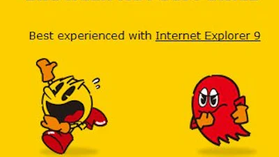 ’s Werelds grootste Pac-Man moet IE9 promoten