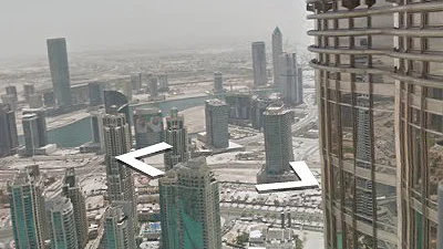 Burj Khalifa in Google Street View