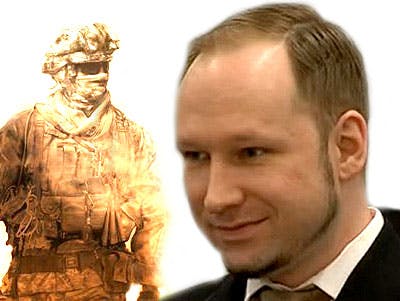 Breivik speelde Call of Duty als schiettraining