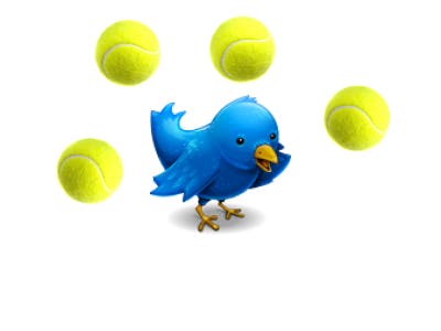 Geen Twitter voor tennisspelers