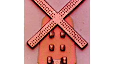 Microscopische kunst op chipsets