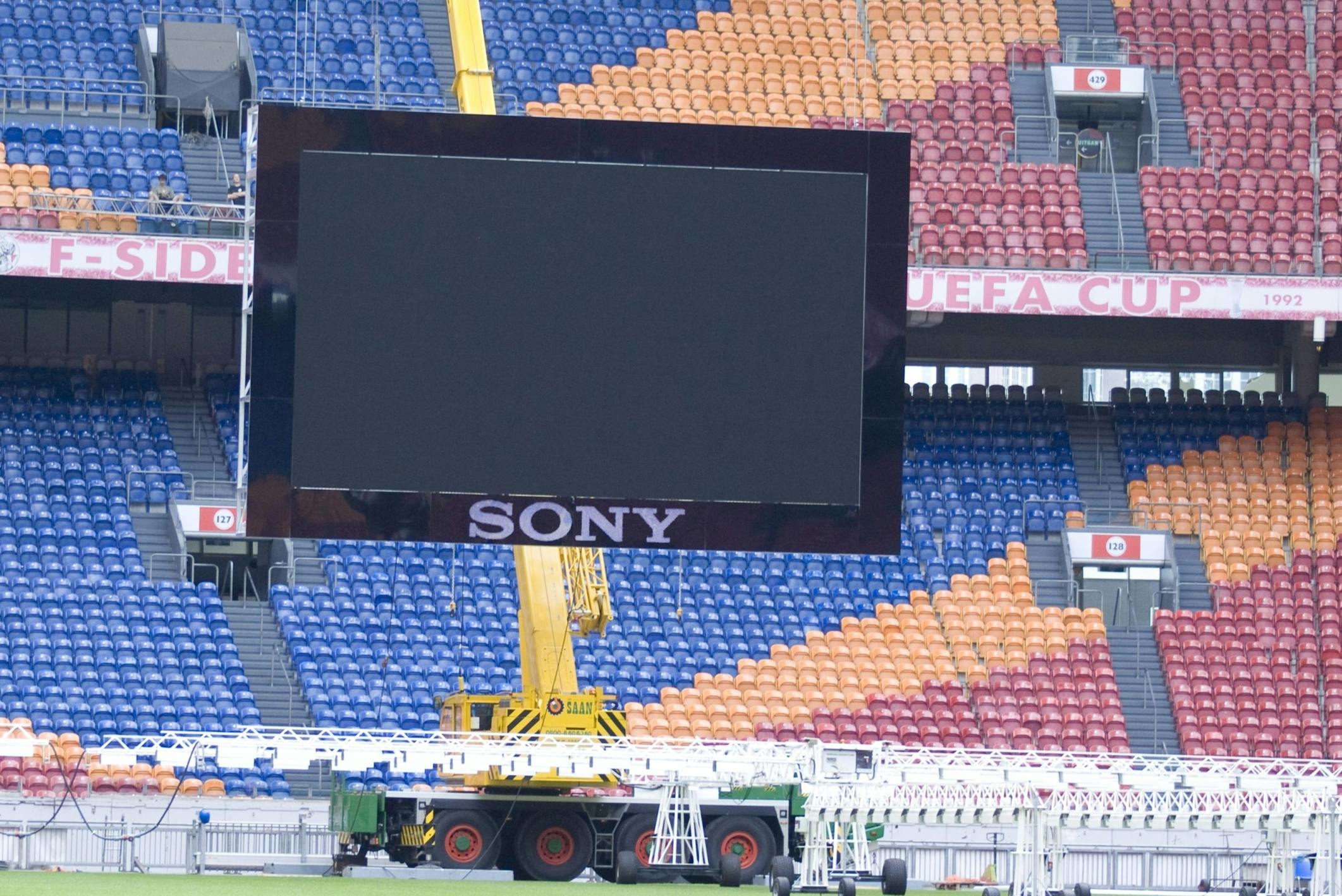Liever Sony dan Philips in Amsterdam ArenA
