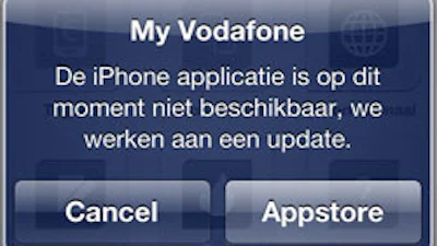 My Vodafone app voor iPhone offline