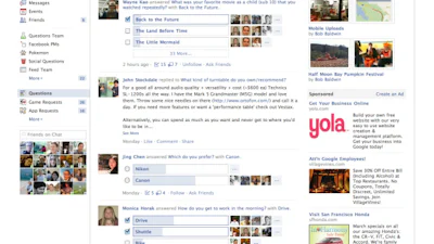 Facebook werkt verder aan Questions