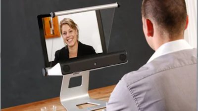 Videoconferencing met oogcontact