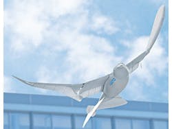 Robotvogel neemt eerste vlucht