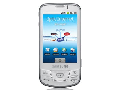 Samsung Galaxy Android telefoon met Layar informatie