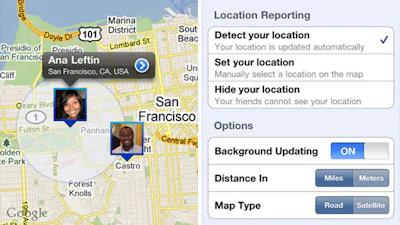 Check In met Google Latitude voor iPhone