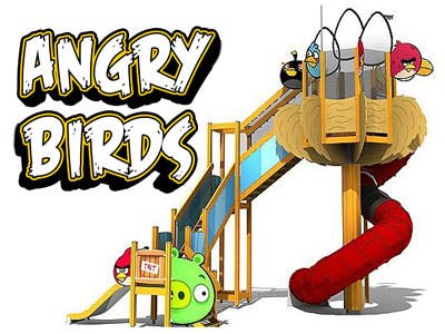 Angry Birds speeltuin gaat overgewicht tegen