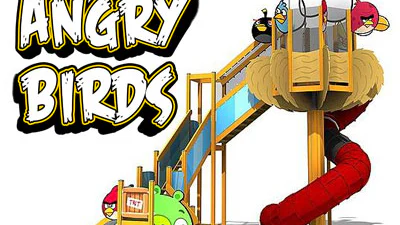 Angry Birds speeltuin gaat overgewicht tegen