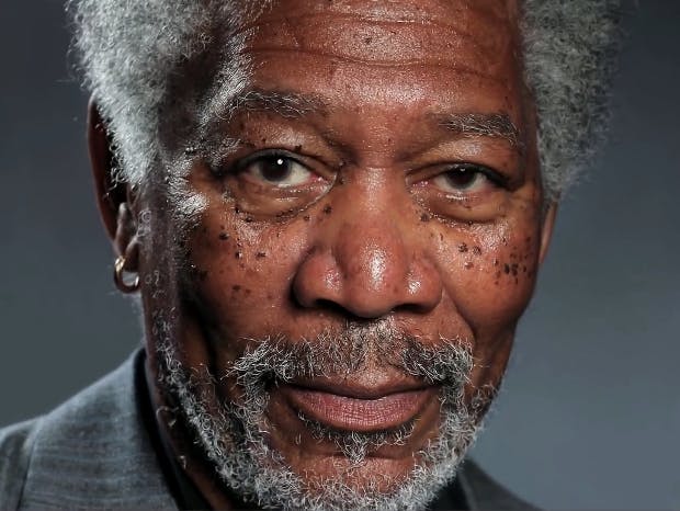 Deze foto van Morgan Freeman is helemaal geen foto