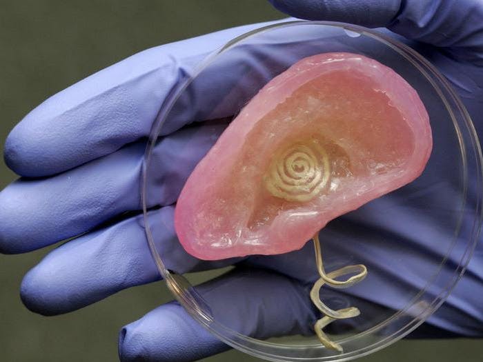 3D-geprint bionisch oor hoort miljoen keer beter