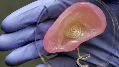 3D-geprint bionisch oor hoort miljoen keer beter
