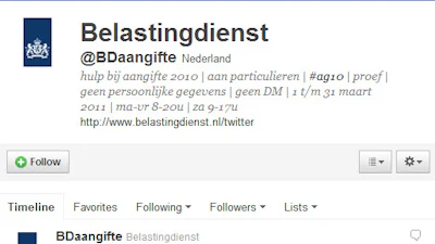 Hulp via Twitter bij aangifte