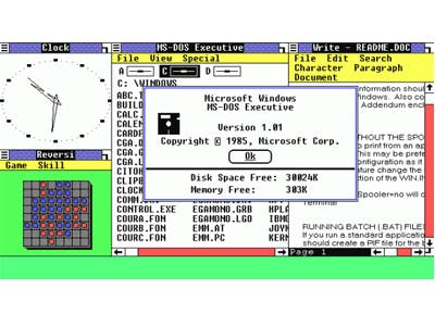 25 jaar upgrades in video: Van Windows 1.0 tot 7