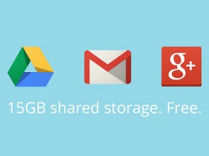 Gmail en Google Drive opslag smelten samen tot 15 GB  