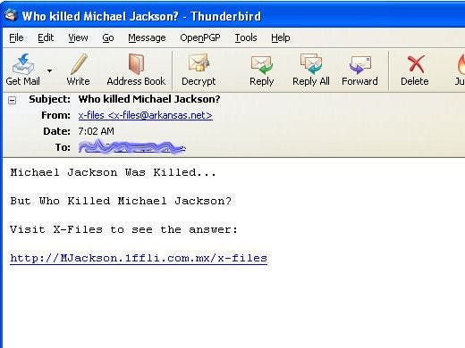 Michael Jackson als wachtwoord-steler