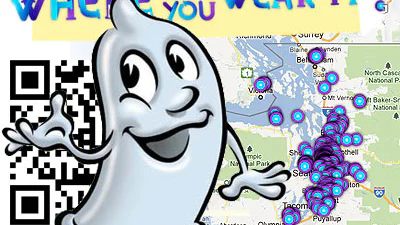Sekslocatie via QR-code condoom op online-kaart