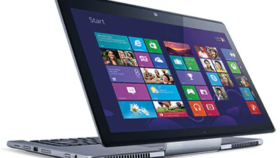 Acer Aspire R7 met touchpad achter het scherm