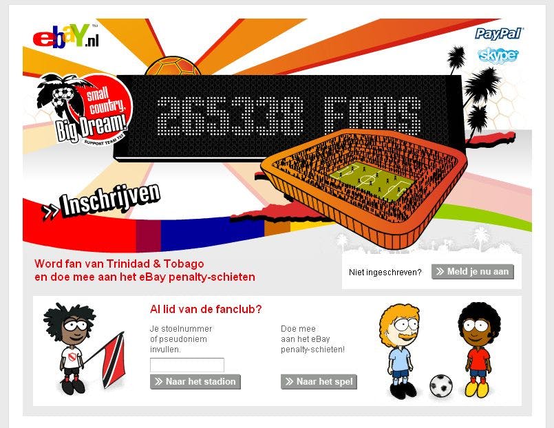 WK-gekte: online steun voor Trinidad en Tobago