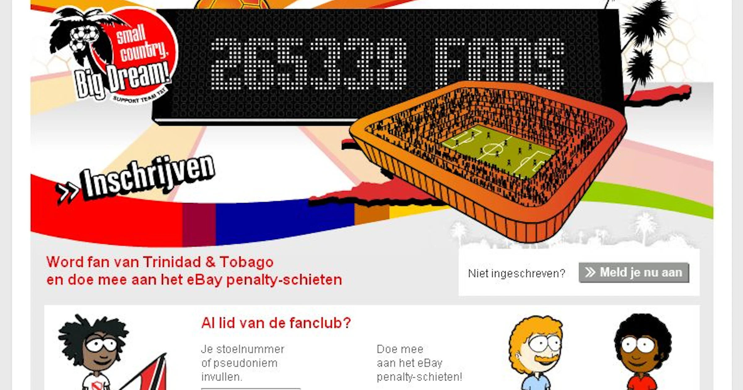WK-gekte: online steun voor Trinidad en Tobago