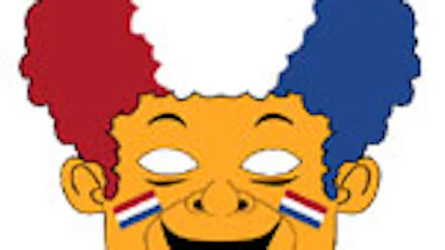 WK-gekte: webcammen met een digitaal oranje hoofd