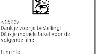 Bioscoopkaartje mobiel bestellen en betalen