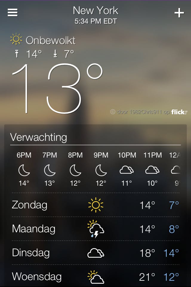Yahoo! Weer