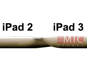 iPad 3 vs iPad 2 op foto