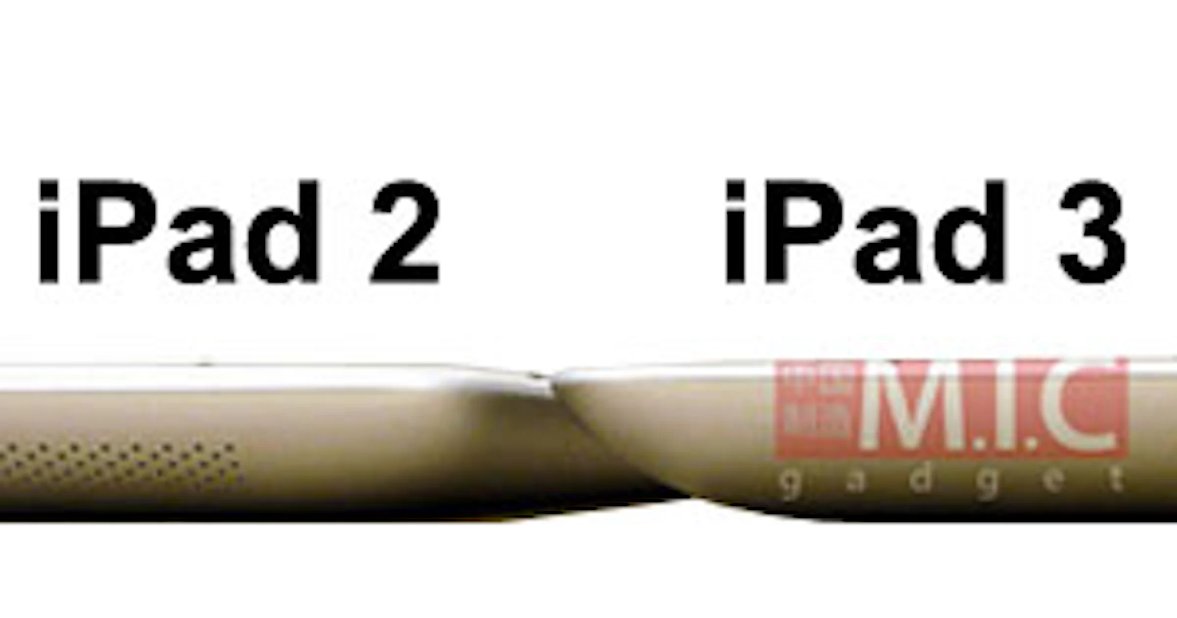 iPad 3 vs iPad 2 op foto