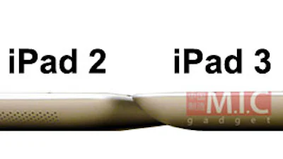 iPad 3 vs iPad 2 op foto