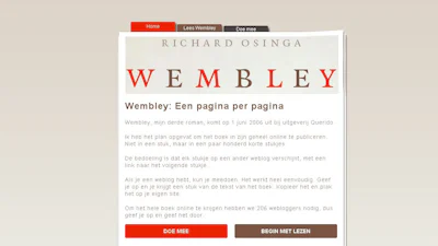 Schrijver publiceert roman op 206 weblogs