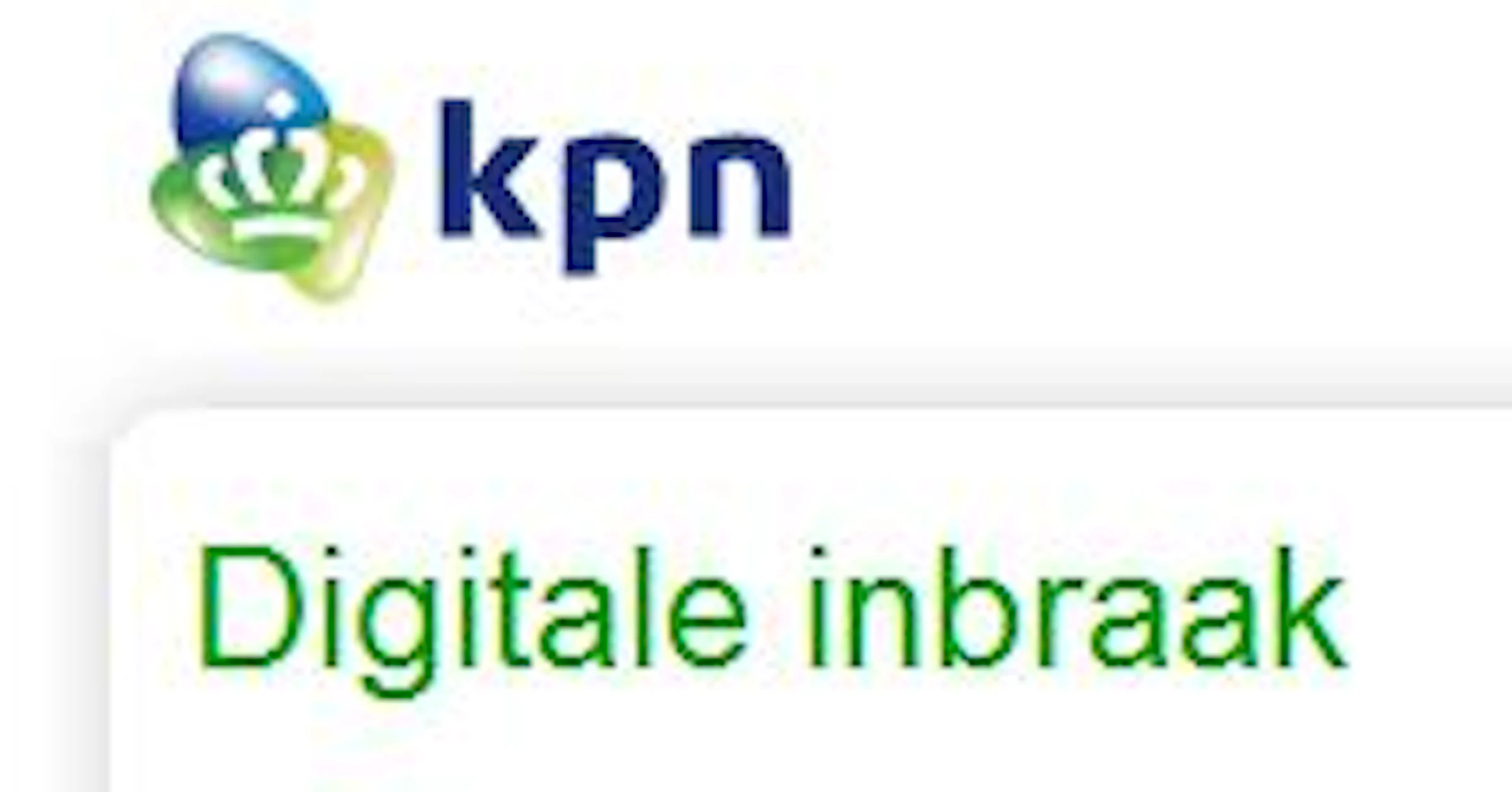 KPN: e-mail uit werkt weer