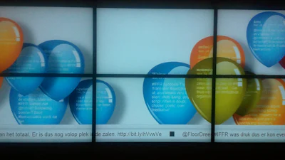 Twitterwall van ruim 12 vierkante meter in Rotterdam