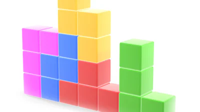 Tetris spelen tegen lui oog