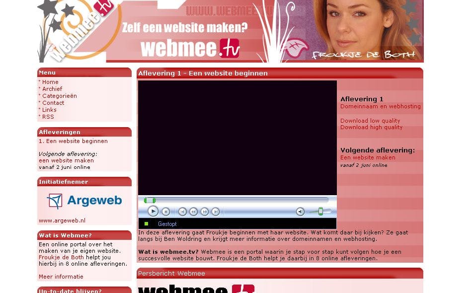 Froukje de Both geeft online website bouwen-les