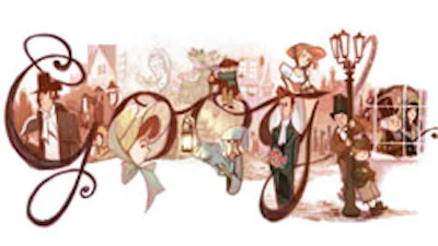 Google Doodle: Charles Dickens 200 jaar