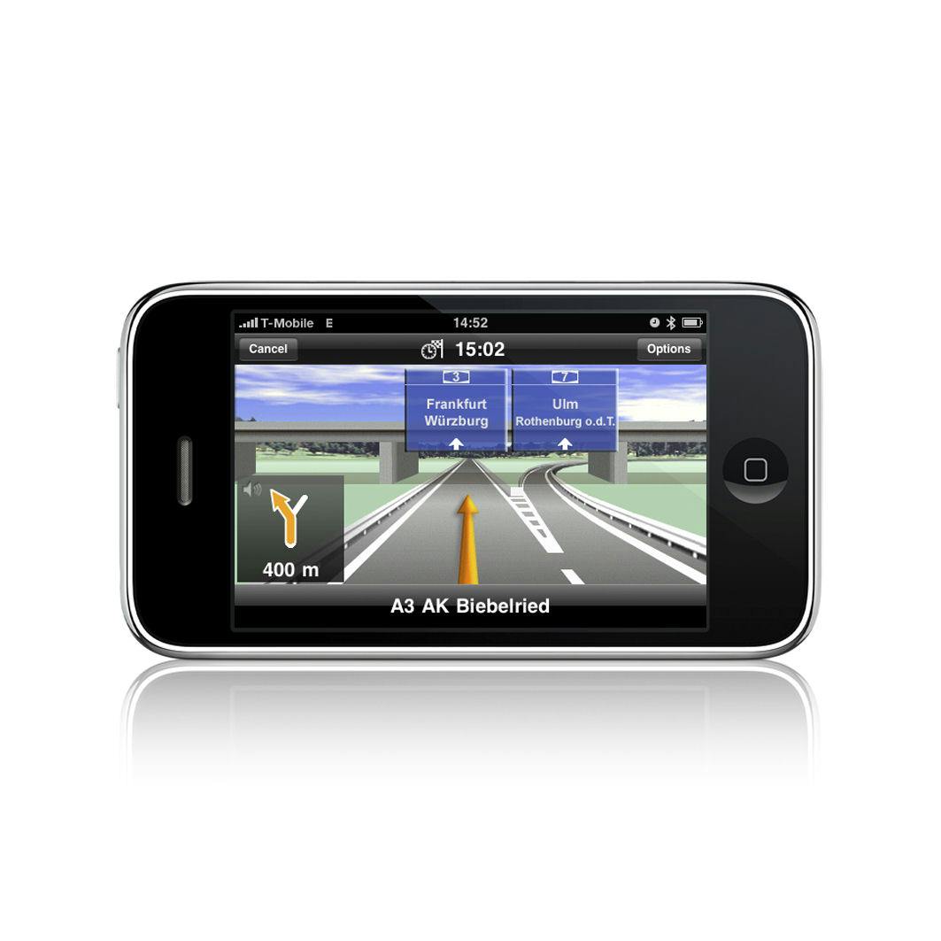 Ook Navigon biedt navigatiesoftware voor iPhone