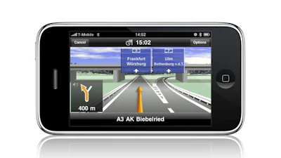 Ook Navigon biedt navigatiesoftware voor iPhone