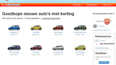 Auto's tegenwoordig ook via webwinkel te koop