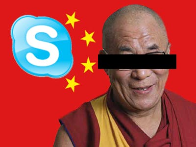 Skype censureert 'Dalai Lama'