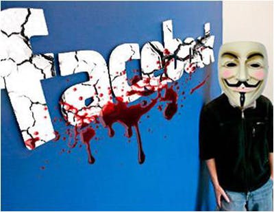 Anonymous plant aanval op Facebook