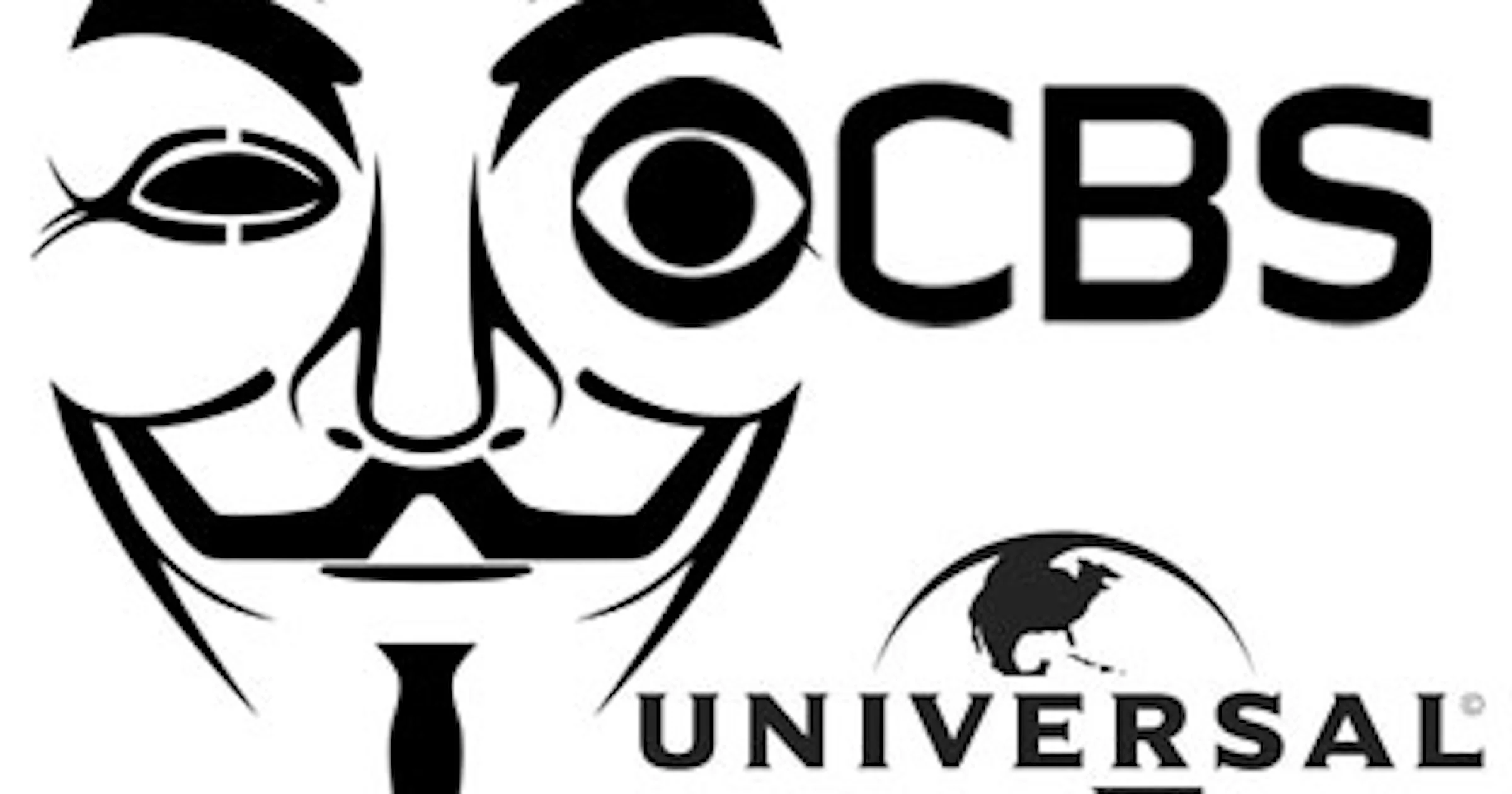 CBS.com en Universal Music neergehaald door Anonymous