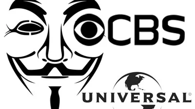 CBS.com en Universal Music neergehaald door Anonymous