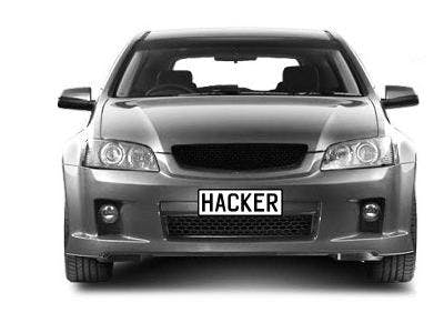Hacker-nummerbord voor eigenaar MegaUpload.com