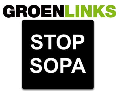 GroenLinks op zwart tegen SOPA