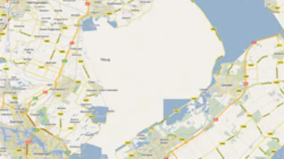 Markermeer gedempt volgens Google Maps