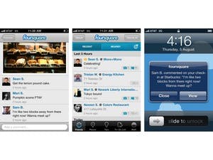 Nu ook foto's en reacties op Foursquare
