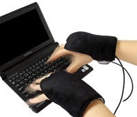 Warm typen met USB Ninja handschoenen

