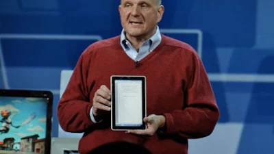 Microsoft probeert het mogelijk weer met tablets